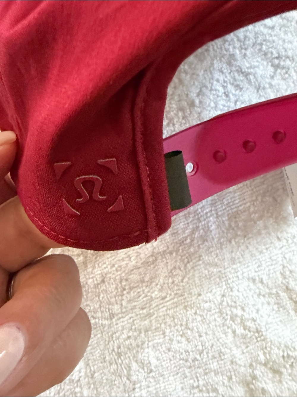 lululemon athletica Hot Red Adjustable Sport Visor